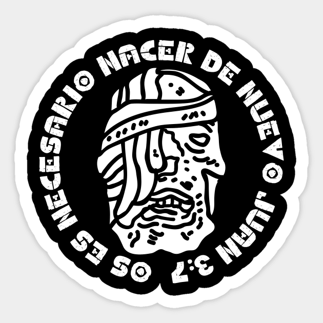 Os es necesario nacer de nuevo Sticker by Binding&Theology